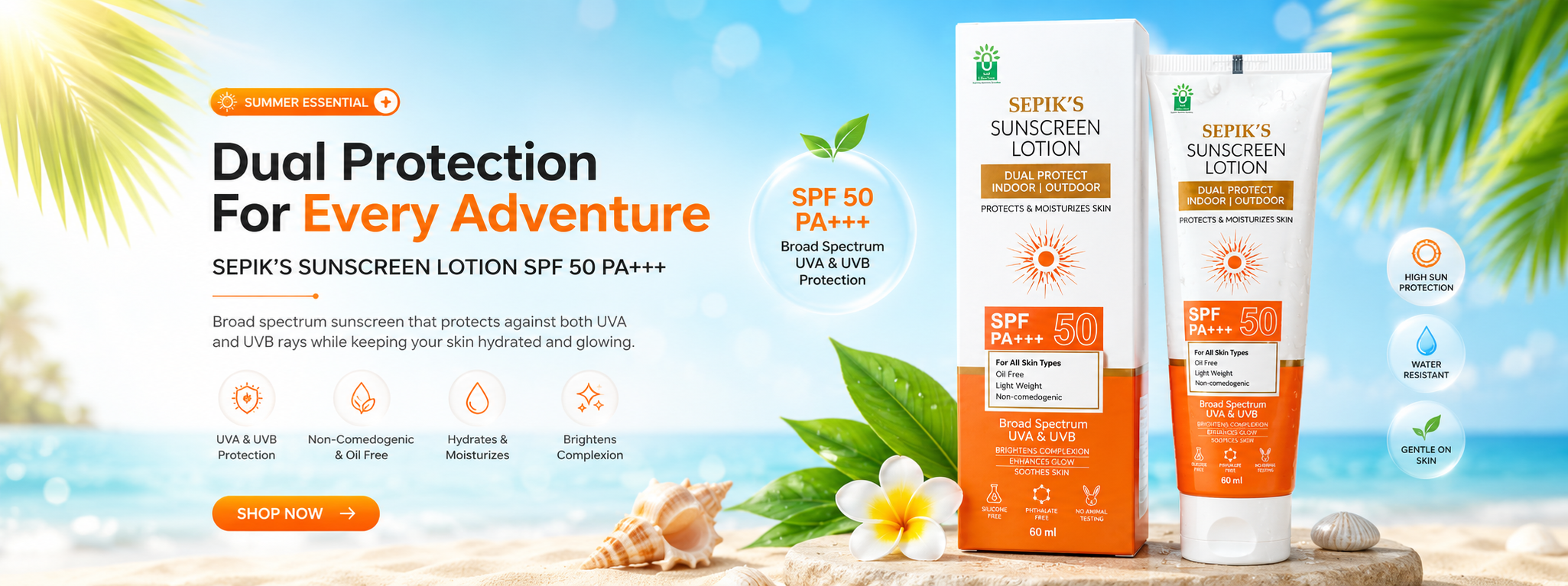 Sepik Sunscreen Banner